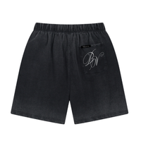 Modern Art Shorts | Washed Black