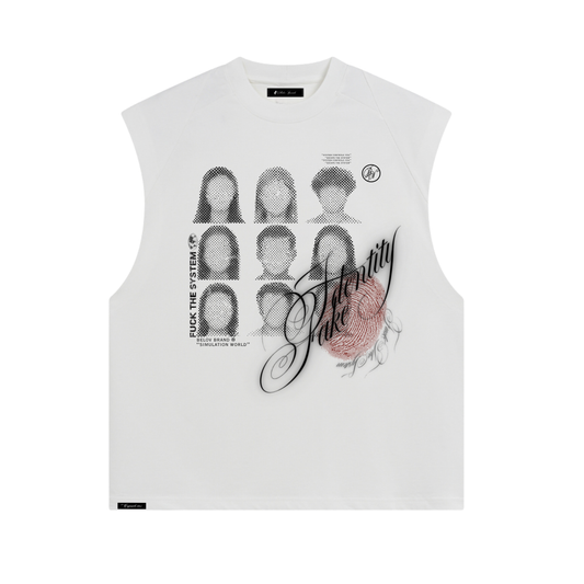 BELOV | Fake Identity Tank top - White