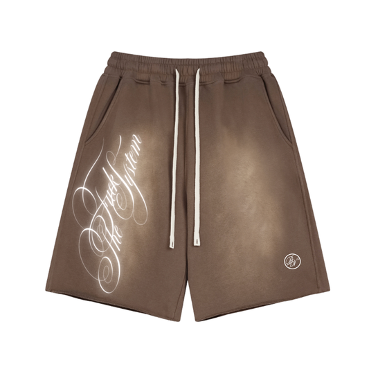 BELOV | F*ck The System Shorts - Brown